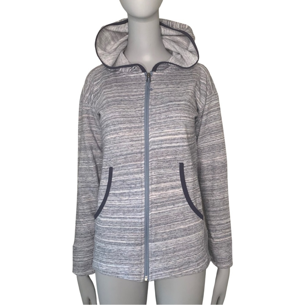 COLUMBIA Full Zip Hooded Jacket Cotton Blend Lightweight Size XXS